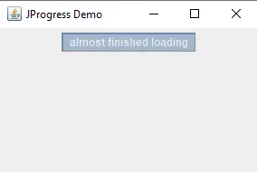 crear la barra de progreso de Java usando la clase jprogressbar - texto en la barra de progreso, segunda parte