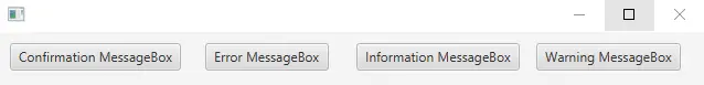 javafx 메시지 상자 만들기 - 기본 창