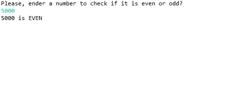 Determine Even/Odd with Remainder Operator in Java