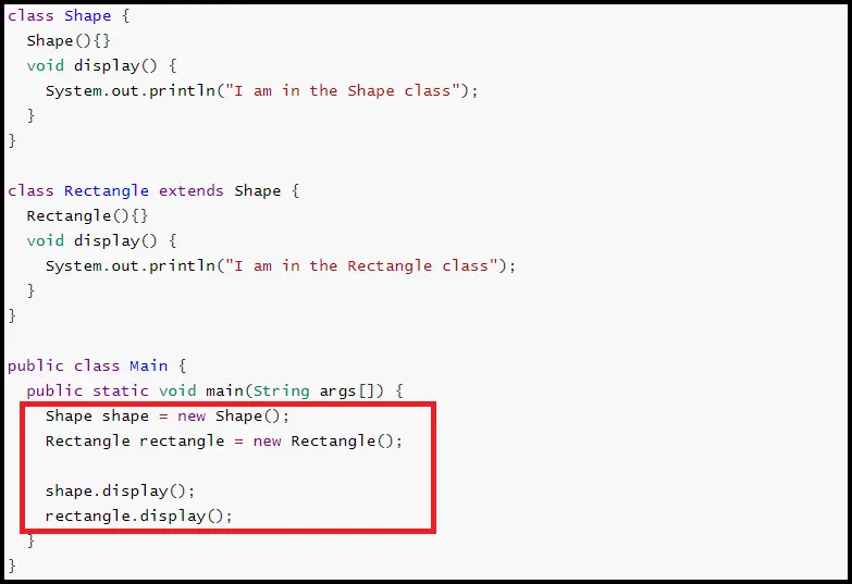 Dynamischer Methodenversand in Java - Definition Teil eins