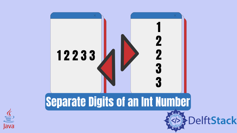 Get the Separate Digits of an Int Number in Java