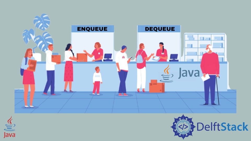 Enqueue and Dequeue in Java