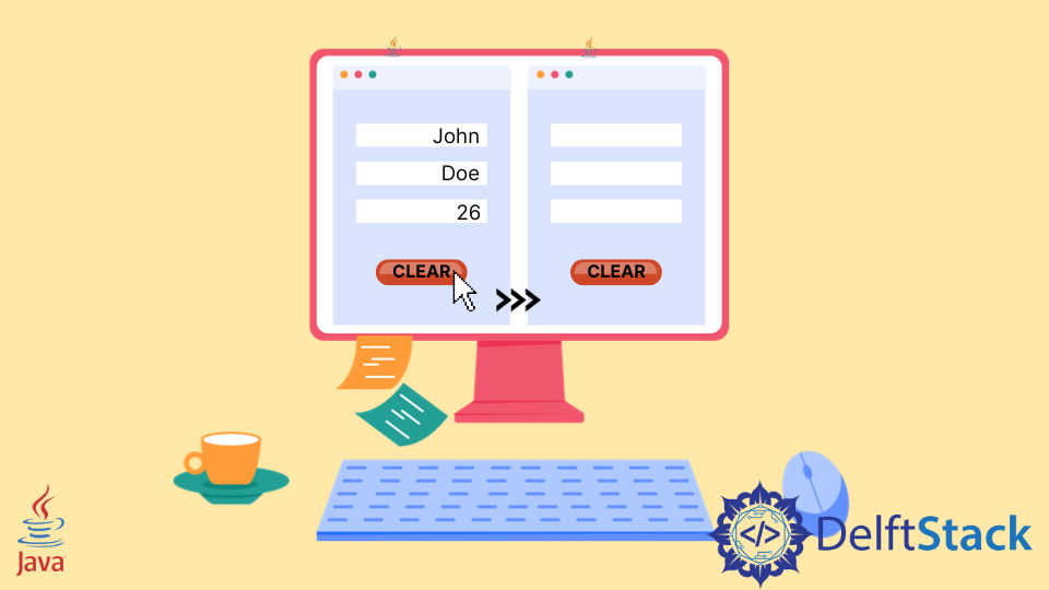 Java Clear Text Field
