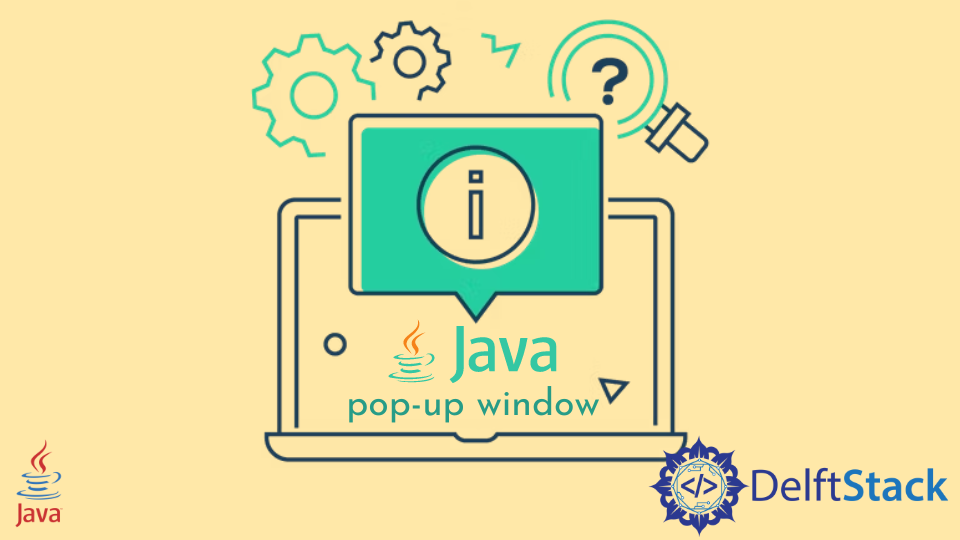 Create Pop Window in Java