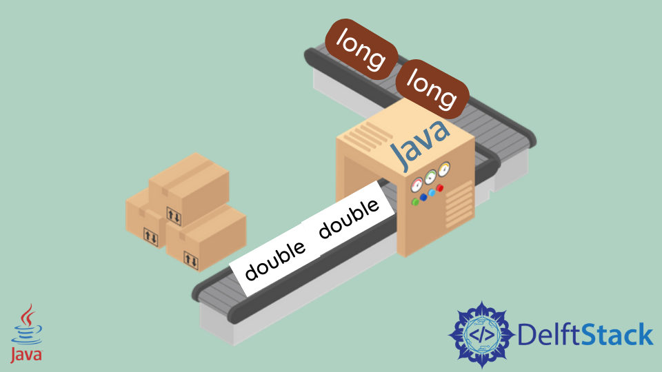 Convert long to double in Java