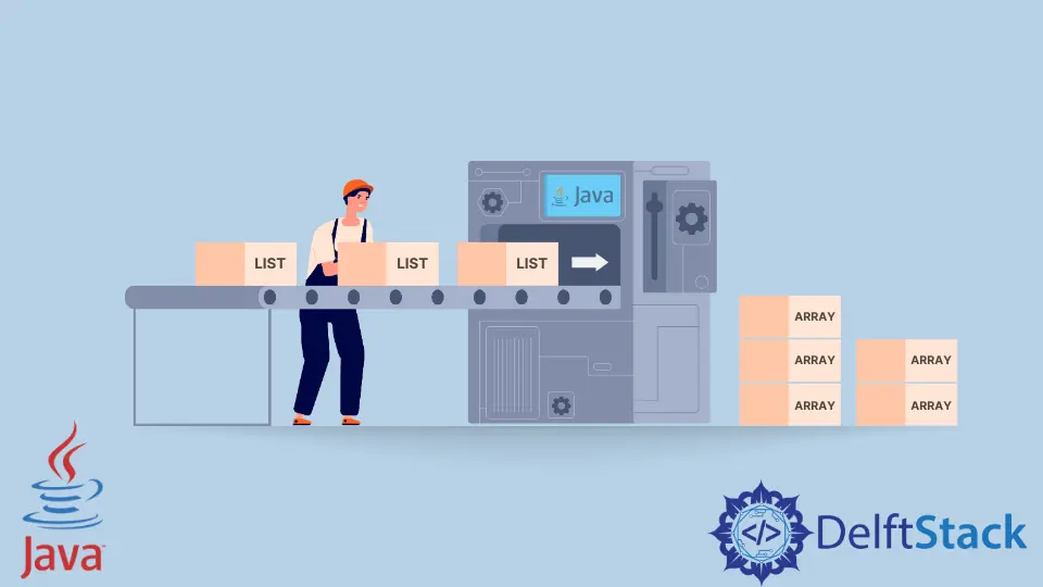 Cómo convertir la lista en un array en Java