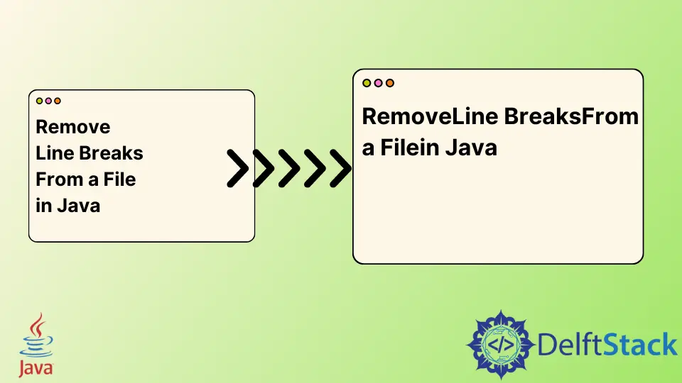 How to Remove Line Breaks Form a File in Java