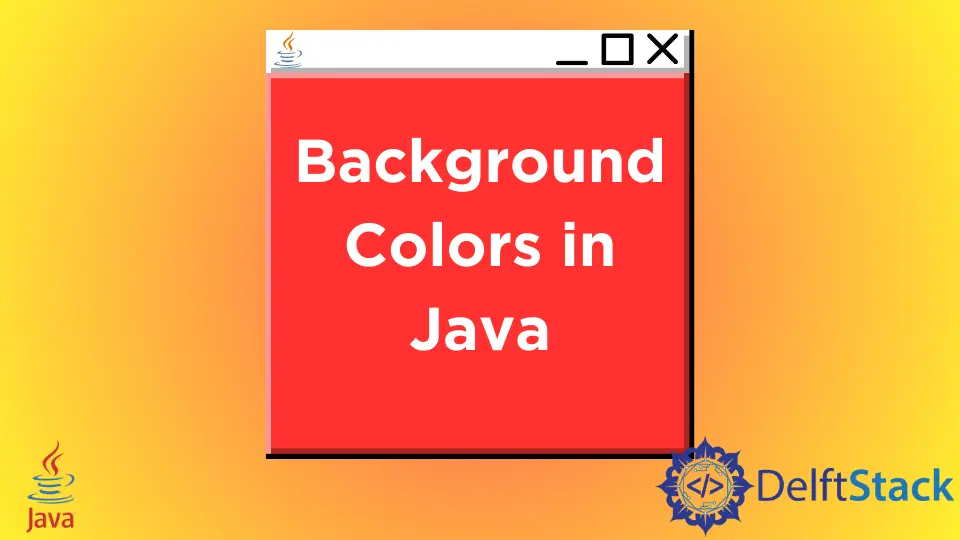 Background Colors in Java