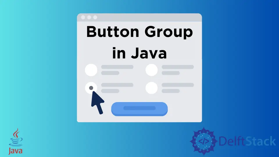 Java 中的按鈕組