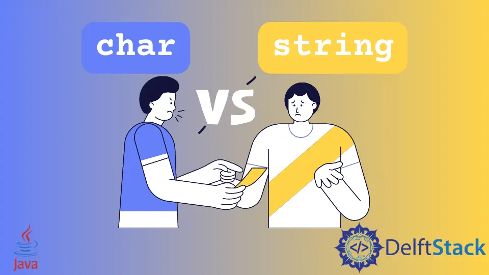 Char vs String em Java