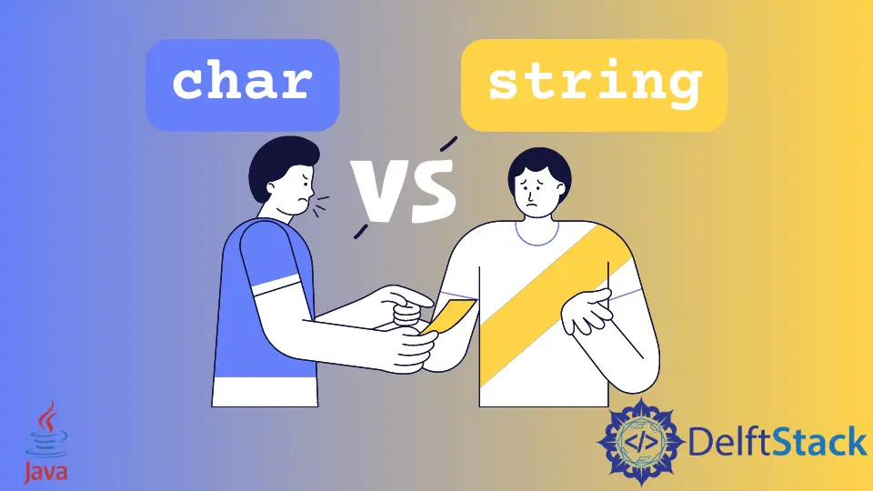 Char vs String en Java