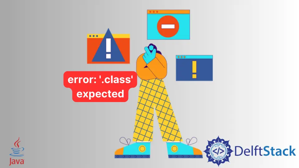 Error esperado de clase en Java