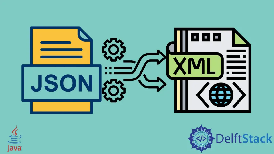 Java での JSON から XML への変換