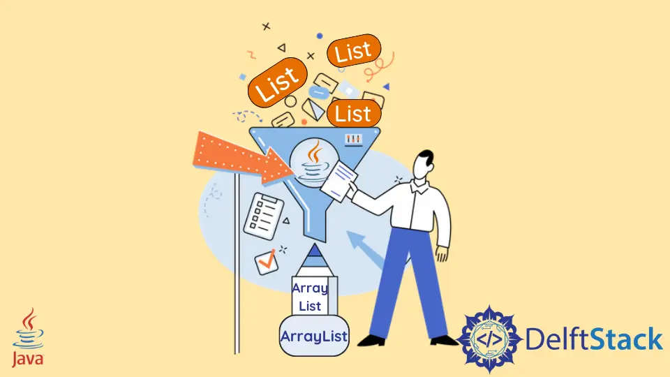 Convertir la liste en ArrayList en Java