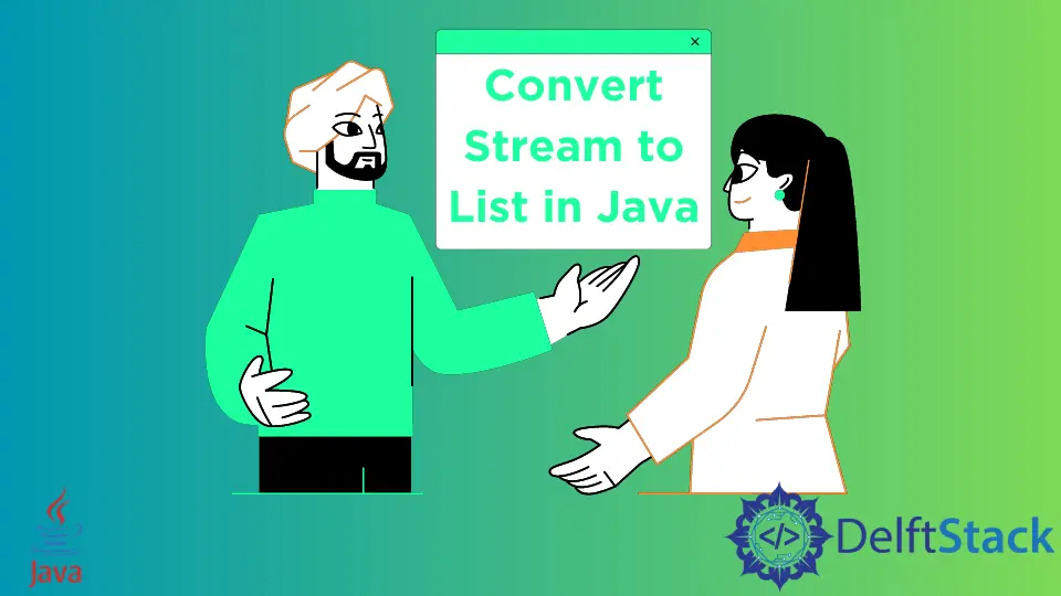 Konvertieren Stream in Java in eine Liste