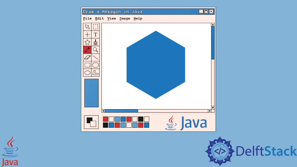 Java で六角形を描く