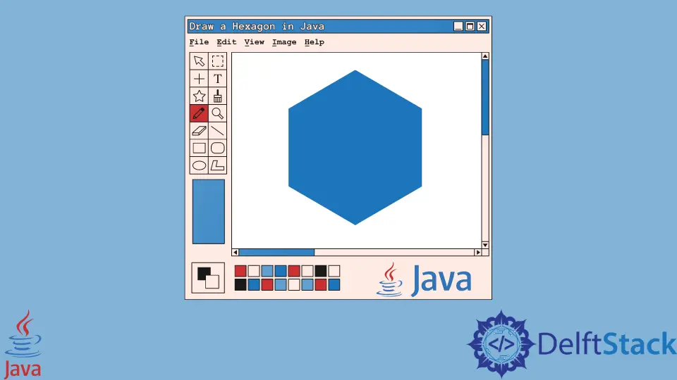 자바에서 육각형 그리기