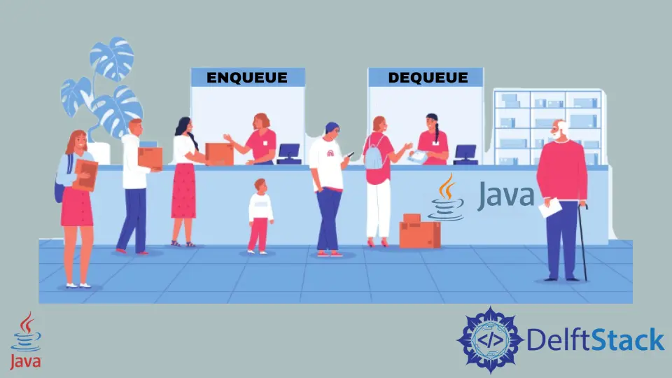 Enqueue y Dequeue en Java