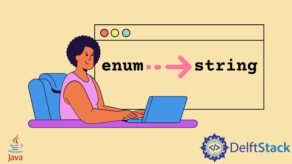 Enum a String in Java