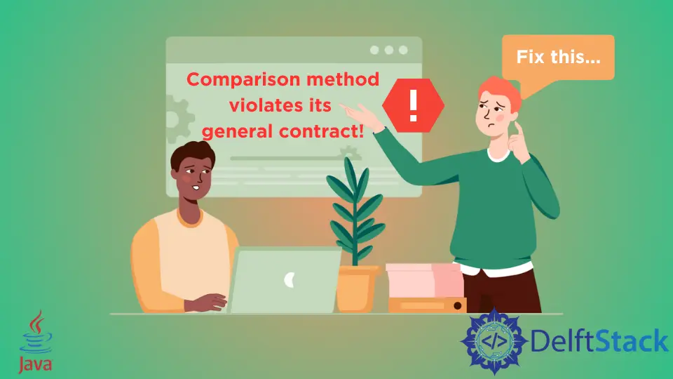 How to Fix Comparison Method Violates Its General Contract Error in Java