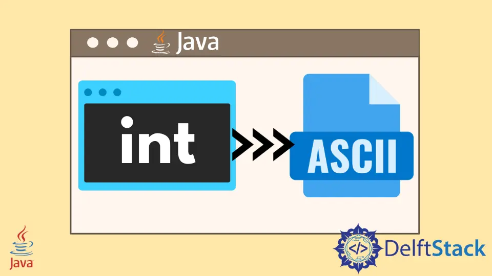 在 Java 中将 Int 转换为 ASCII