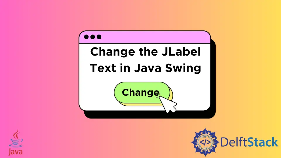 Java Swing에서 JLabel 텍스트 변경