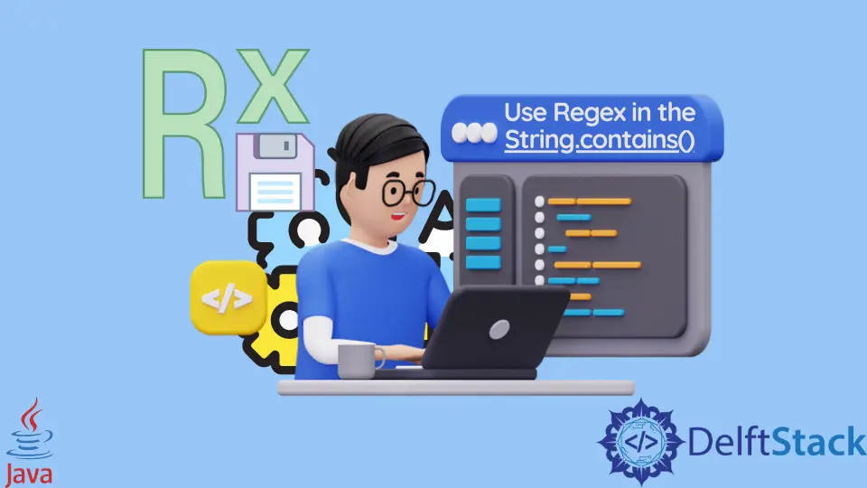 Verwenden Sie Regex in der String.contains()-Methode in Java