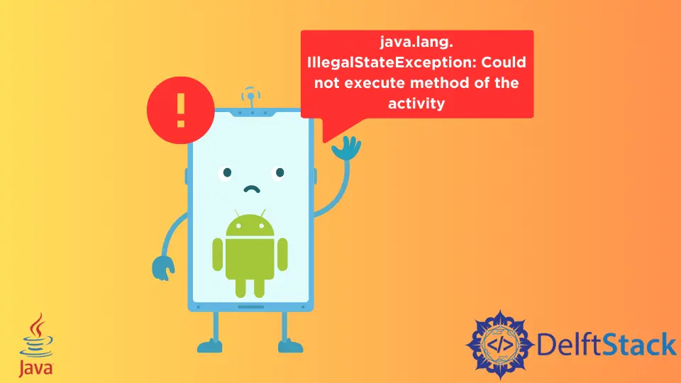 Android Java.Lang.IllegalStateException behoben: Methode der Aktivität konnte nicht ausgeführt werden