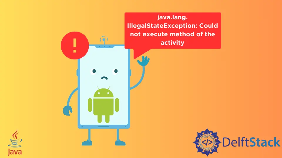 Android Java.Lang.IllegalStateException 수정: 활동의 메서드를 실행할 수 없음