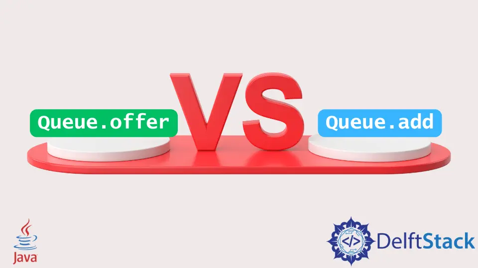 Queue offer vs. add in Java