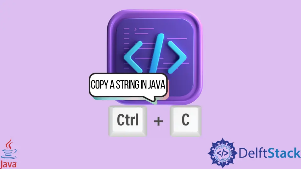 Copie uma string em Java