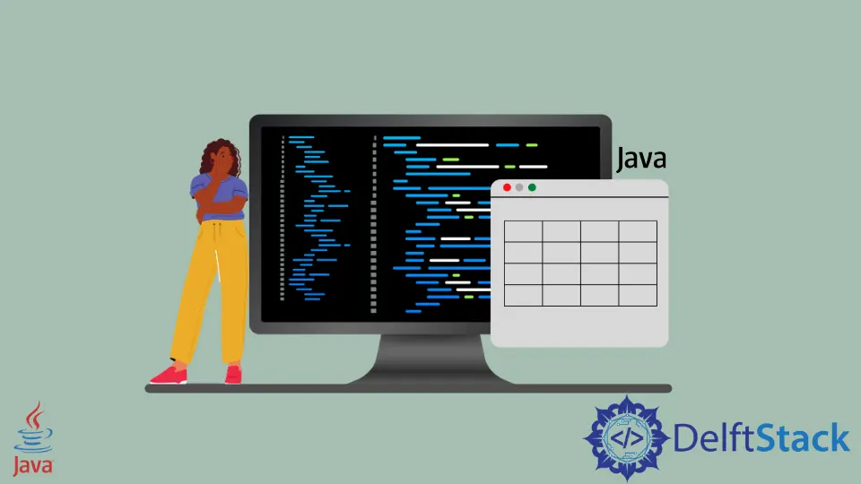 在 Java 中创建表格