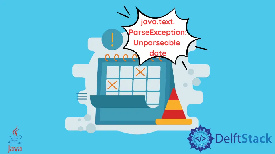 Java.Text.ParseException: Java の解析不能な日付エラーを修正します。