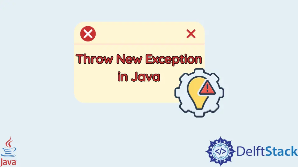 Lanzar una nueva excepción en Java