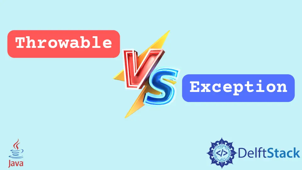 Clase de excepción Java Throwable VS