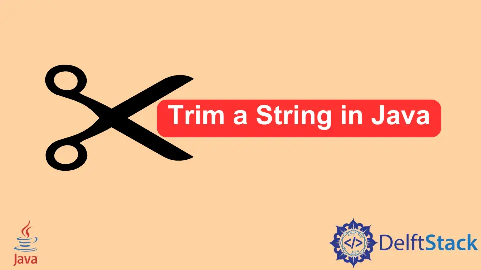 How to Trim a String in Java