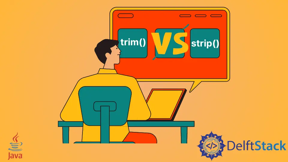 trim() vs. strip() in Java