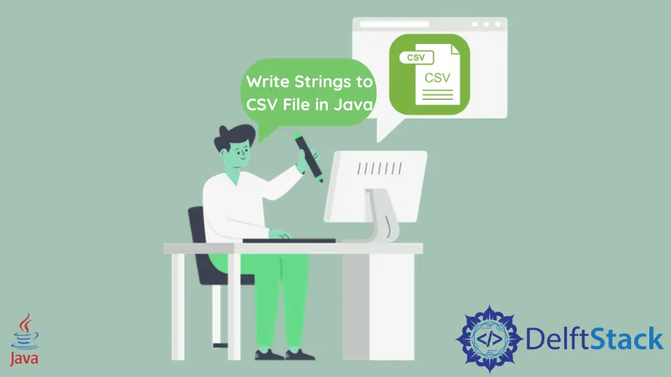 Scrivi stringhe su file CSV in Java