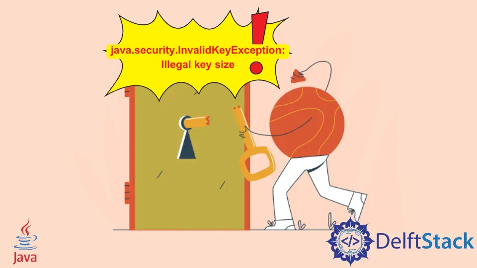 Java.Security.InvalidKeyException: tamaño de clave ilegal