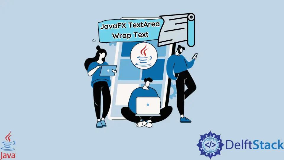 JavaFX TextArea ラップテキスト