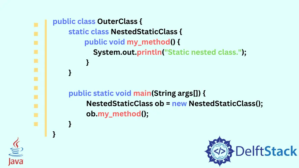 Innere Klasse und statisch verschachtelte Klasse in Java