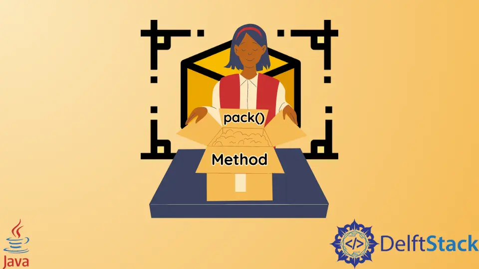 El método pack() en Java