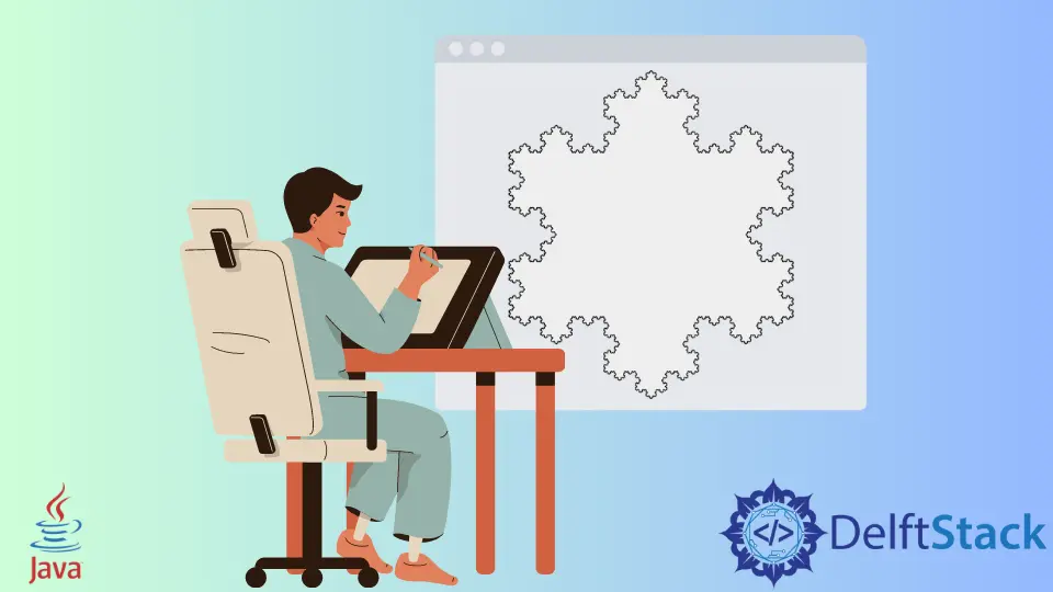 How to Use Recursion to Draw Koch Snowflake in Java