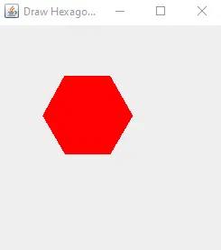 Hexagon Drawn Using Object in Java