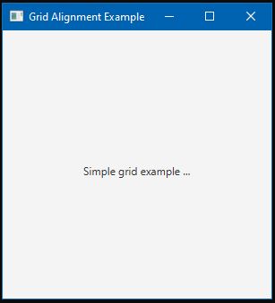 JavaFXGridPane アライメント出力