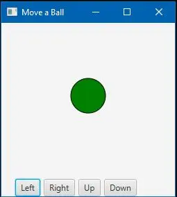 salida de forma de movimiento javafx