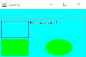 使用 java swing 制作画布 - 以编程方式在画布上绘制