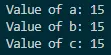 multiple variables - chained assignment