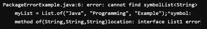 package does not exist - java version error