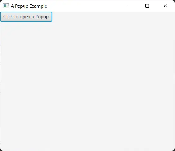 Java Javafx-Popup